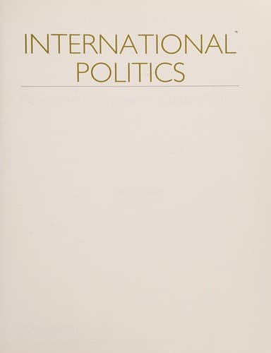 Tapa de International politics