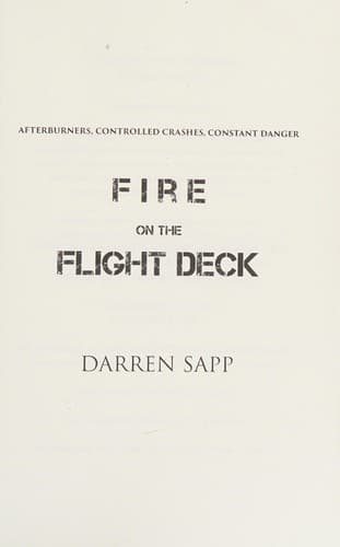Tapa de Fire on the flight deck