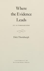Tapa de Where the evidence leads