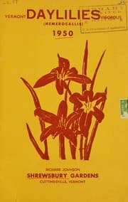 Tapa de Daylilies (hemerocallis) 1950