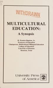 Tapa de Multicultural Education