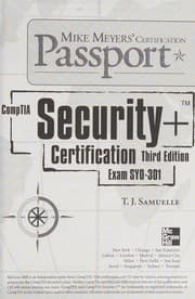 Tapa de Mike Meyers' CompTIA security+ certification passport (Exam SY0-301)