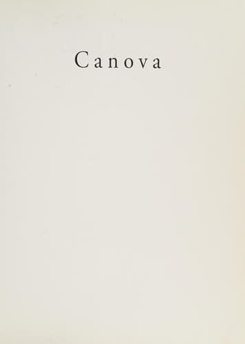 Tapa de Canova