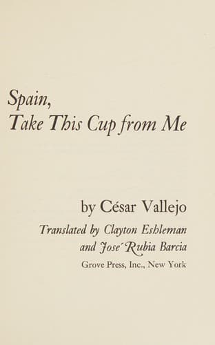 Tapa de Spain, take this cup from me