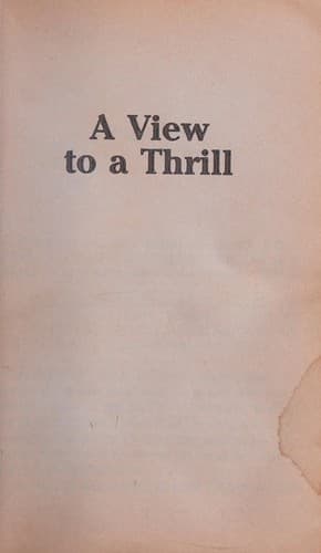 Tapa de View to a Thrill