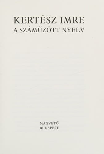Tapa de A száműzött nyelv