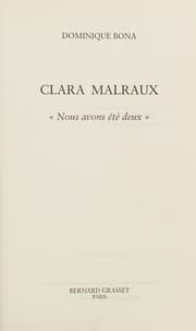 Tapa de Clara Malraux
