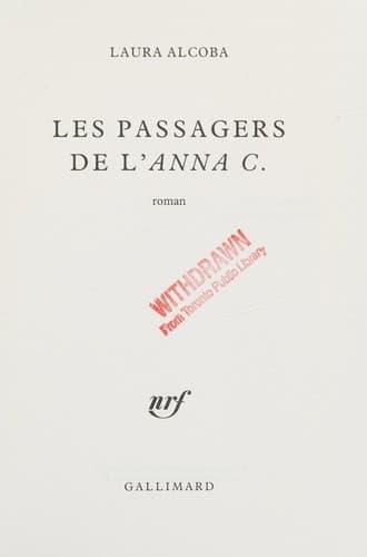Tapa de Les passagers de l'Anna C.