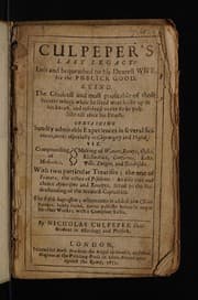 Tapa de Culpeper's last legacy