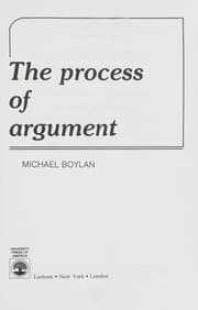 Tapa de The process of argument