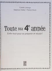 Tapa de Toute ma 4e année