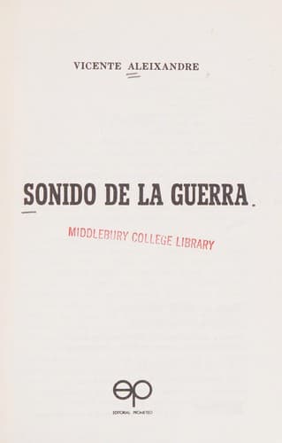 Tapa de Sonido de la guerra