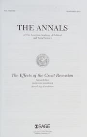 Tapa de Effects of the Great Recession
