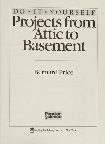 Tapa de Do-it-yourself projects from attic to basement
