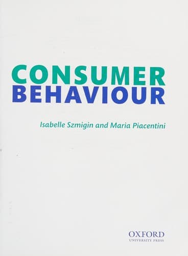Tapa de Consumer Behaviour