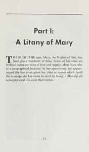 Tapa de A litany of Mary