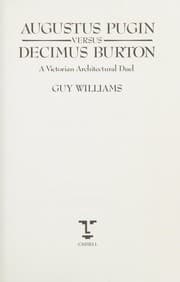 Tapa de Augustus Pugin versus Decimus Burton