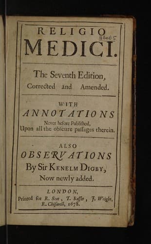 Tapa de Religio medici