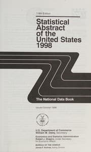 Tapa de Statistical Abstract of the United States, 1998