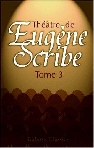 Tapa de Théâtre de Eugène Scribe