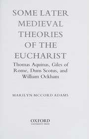 Tapa de Some later medieval theories of the Eucharist
