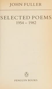 Tapa de Selected poems 1954-1982