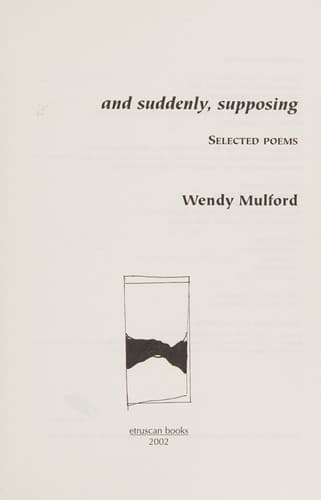 Tapa de And suddenly, supposing