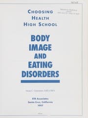 Tapa de Body image and eating disorders