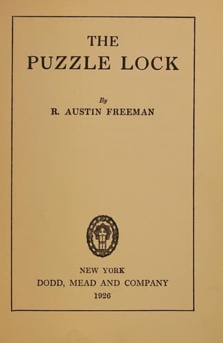 Tapa de The puzzle lock