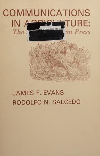 Tapa de Communications in agriculture