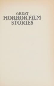Tapa de Great film horror stories