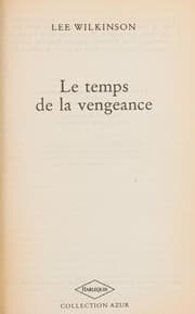 Tapa de Le temps de la vengeance
