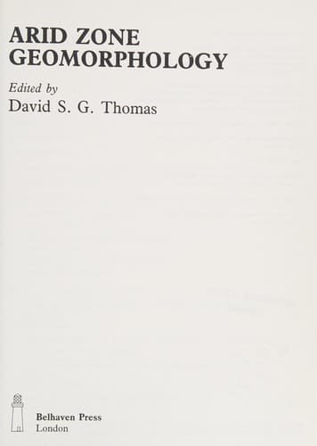 Tapa de Arid zone geomorphology