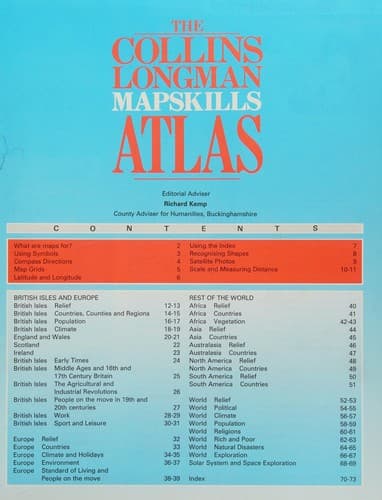 Tapa de The Collins Longman mapskills atlas