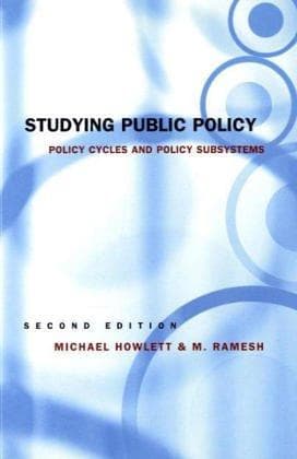 Tapa de Studying public policy