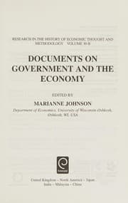 Tapa de Documents on Government and the Economy