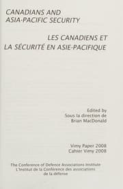 Tapa de Canadians and Asia-Pacific security