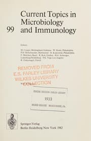 Tapa de Current topics in microbiology and immunology