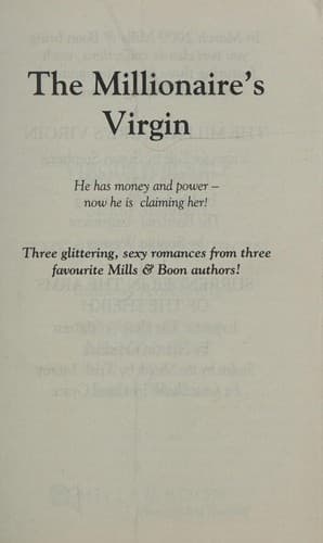 Tapa de Millionaire's Virgin