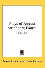 Tapa de Plays of August Strindberg Fourth Series