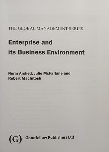 Tapa de Enterprise and Its' Business Environment
