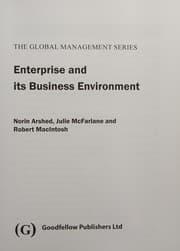 Tapa de Enterprise and Its' Business Environment