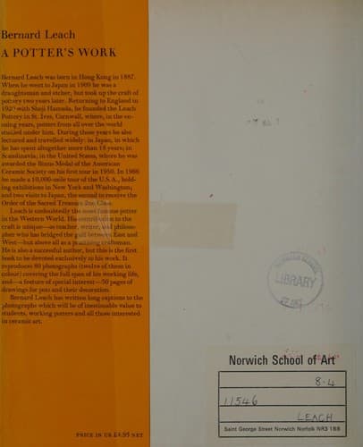 Tapa de A potter's work