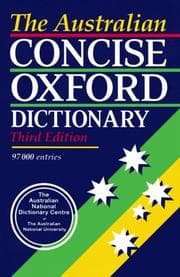 Tapa de The Australian Concise Oxford Dictionary of Current English