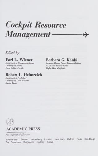 Tapa de Cockpit resource management