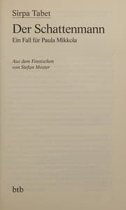 Tapa de Der Schattenmann