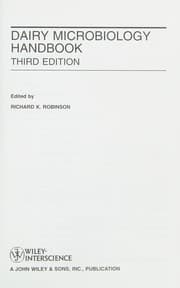Tapa de Dairy microbiology handbook