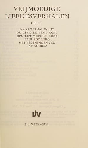 Tapa de Vrijmoedige liefdesverhalen