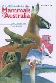 Tapa de A field guide to the mammals of Australia