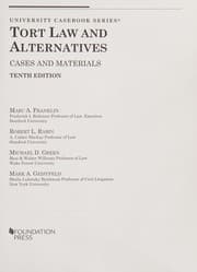 Tapa de Tort Law and Alternatives